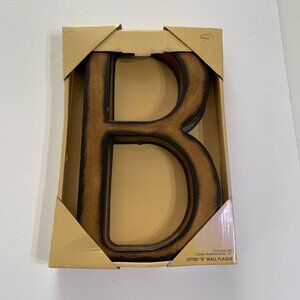 NWT Kirklands "B" 12-inch Classic-finished Letter‎ Wall Plaque